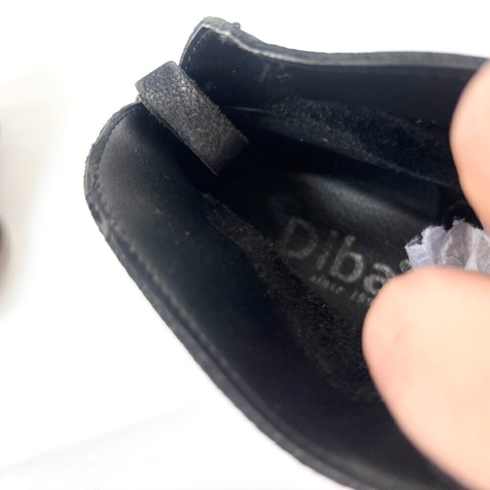 Diba Eli Genuine Black Suede Leather Combat Ankle Booties - sz 8 - Picture 8 of 12
